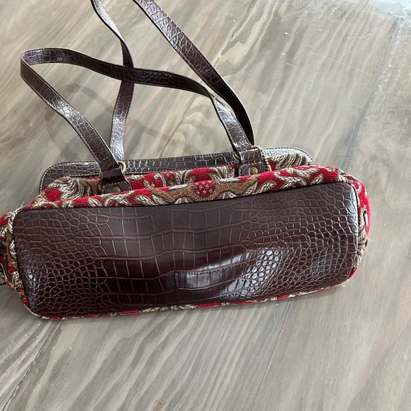 The Sak Tapestry Handbag Red/Brown - Picture 12 of 14